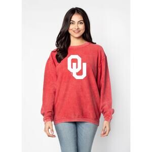 Oklahoma University Red Graphic Sweatshirt Small